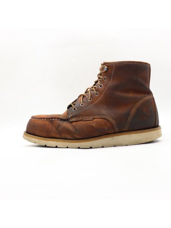 Carhartt 6 Inch Steel Toe Moc Waterproof Wedge Boot Men\'s 12 W Brown Leather main image 6